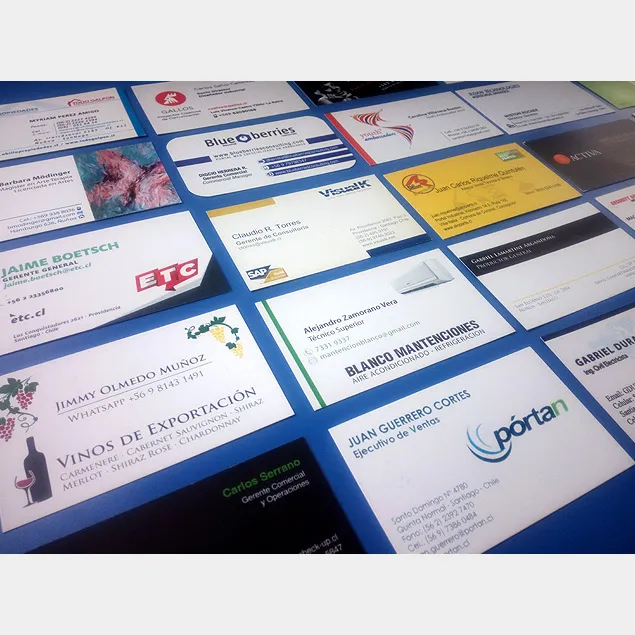 Tarjetas de visita de distintas empresas
